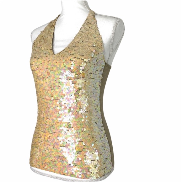 Jane by Marciasiano Sequin Halter top - Picture 2 of 9